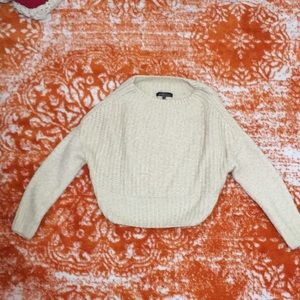 Fleece knit sweater
